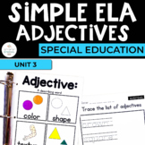 Adjectives: Language Arts Workbook for Special Ed