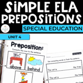 Prepositions: Language Arts Workbook for Special Ed