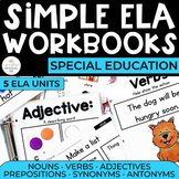 Language Arts Workbooks Bundle for Special Ed