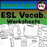 Simple ESL Worksheets, Numbers, Colours, Shapes, Months and My Body