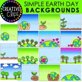 Simple Earth Day Background Clipart: Easter Clipart