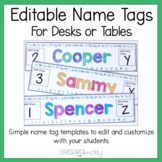 Editable Name Template Worksheets Teaching Resources Tpt