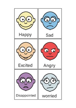 Simple Emotions Flash Cards by KerryLoweStore | TPT