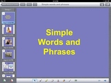 Simple English Words and Phrases SmartBoard Presentation