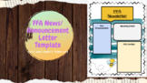 Simple FFA News/Announcement letter