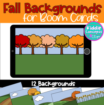 Preview of Simple Fall Backgrounds - Digital Task Card Backgrounds