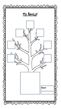 simple family tree template by making learning simple tpt