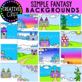 Simple Fantasy Background Clipart: Fairytale Clipart