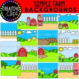 Simple Farm Background Clipart: Farm Clipart