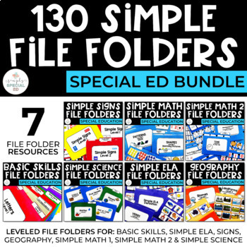 Preview of File Folder Bundle | Special Education