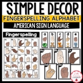 Simple Classroom Decor Fingerspelling American Sign Langua