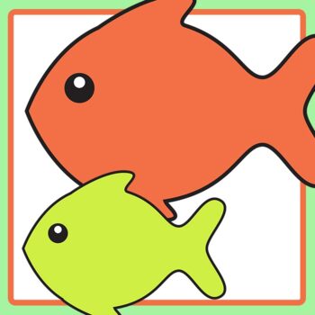 Simple Fish Outlines - Templates Fishing Games Easy Cut Out Animals Clip Art