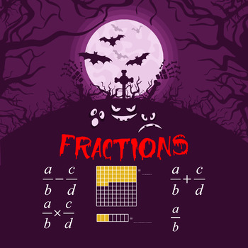 Preview of Simple Fraction Activities, Halloween Worksheets