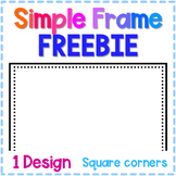 Simple and Bold Frame - Dotted border Freebie