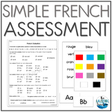 Simple French Assessment | Assessment for French Immersion