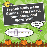 Simple French Halloween Games: Dominoes, Crossword and more...