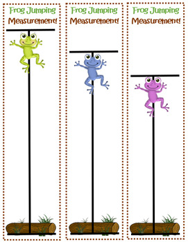 Preview of Simple Frog Jumping Measurement PreK/Kindergarten!