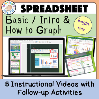 Preview of Spreadsheet - Basics Introduction & Graphing (Excel and Google Sheets)