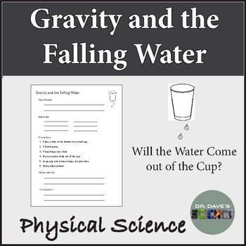 Preview of Gravity Activity and Worksheet