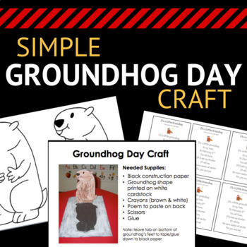Preview of Simple Groundhog Day Craft