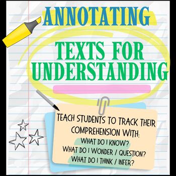 Preview of Simple Guide to Annotating Texts for Understanding in Middle School