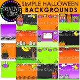 Simple Halloween Background Clipart: Halloween Clipart