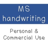 Simple Handwriting Font | Personal & Commercial Use | MS Fonts