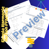 Simple Harmonic Motion - SHM - Practice/Puzzle/Coloring wi