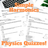 Simple Harmonics Physics Quiz Bundle, Retakes, & Key Included!
