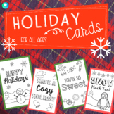 Holiday Coloring Cards