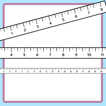 simple inch tape measure ruler math measurement clip art commercial use