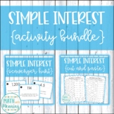 Simple Interest Activity Mini-Bundle - 2 Fun Activities