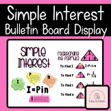 Simple Interest Bulletin Board Wall Display