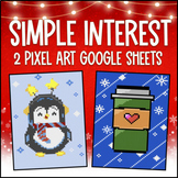 Simple Interest Digital Pixel Art Google Sheets | Principa