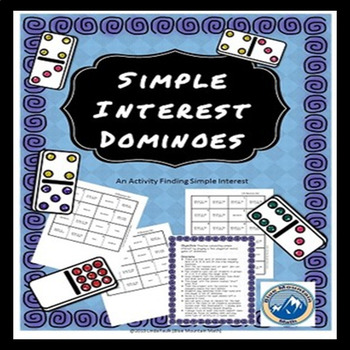 Preview of Simple Interest Domino Set