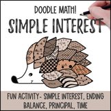 Simple Interest | Doodle Math: Twist on Color by Number Wo