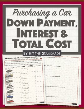 Preview of Simple Interest & Total Cost of Buying a Car w Google Digital Distance Learning