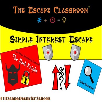Preview of Simple Interest Escape Room | The Escape Classroom