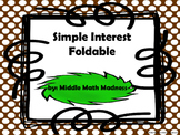 Simple Interest Foldable