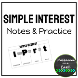 Simple Interest: Notes & Practice