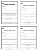 Simple Intervention Referral Forms - Editable
