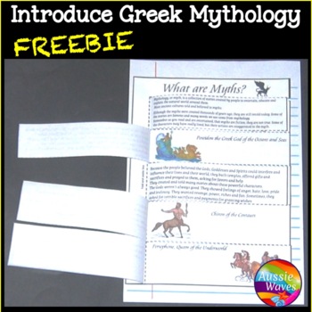 Preview of Introduction to GREEK MYTHOLOGY Simple Explanation and Tasks