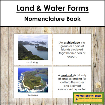 Preview of Simple Land and Water Forms Photo Book