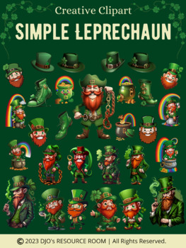Preview of Simple Leprechaun Clipart | St. Patrick's Day Clipart