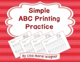 Simple ABC Printing Practice