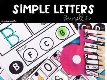 Preview of Simple Letters Bundle for Special Education