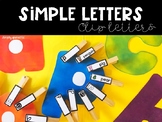 Simple Letters Clip Letters for Special Education