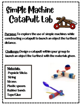 Preview of Simple Machine Catapult Lab