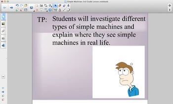 Preview of Simple Machine SMART notebook lesson