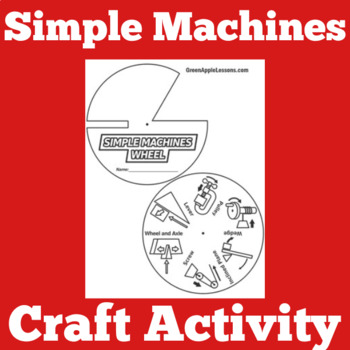 Preview of Simple Machines Worksheet | Craft Activity 1st 2nd 3rd 4th 5th Grade Science